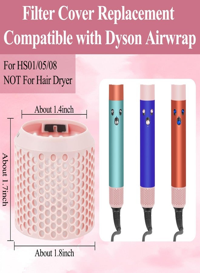 ZEPHBLOW Filter Cage Cover for Dyson Airwrap, Outer Filter Cover Attachment Replacement Compatible with Airwrap Attachment Strainer Replacement, Pink - Image 2